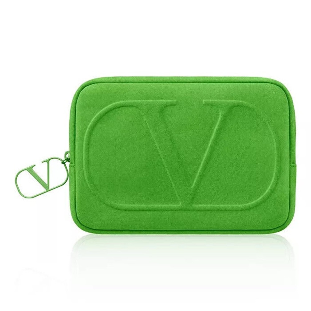 Valentino Vibrant Green Cosmetic Case